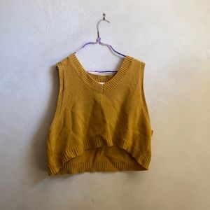 YELLOW ROMWE SWEATER VEST